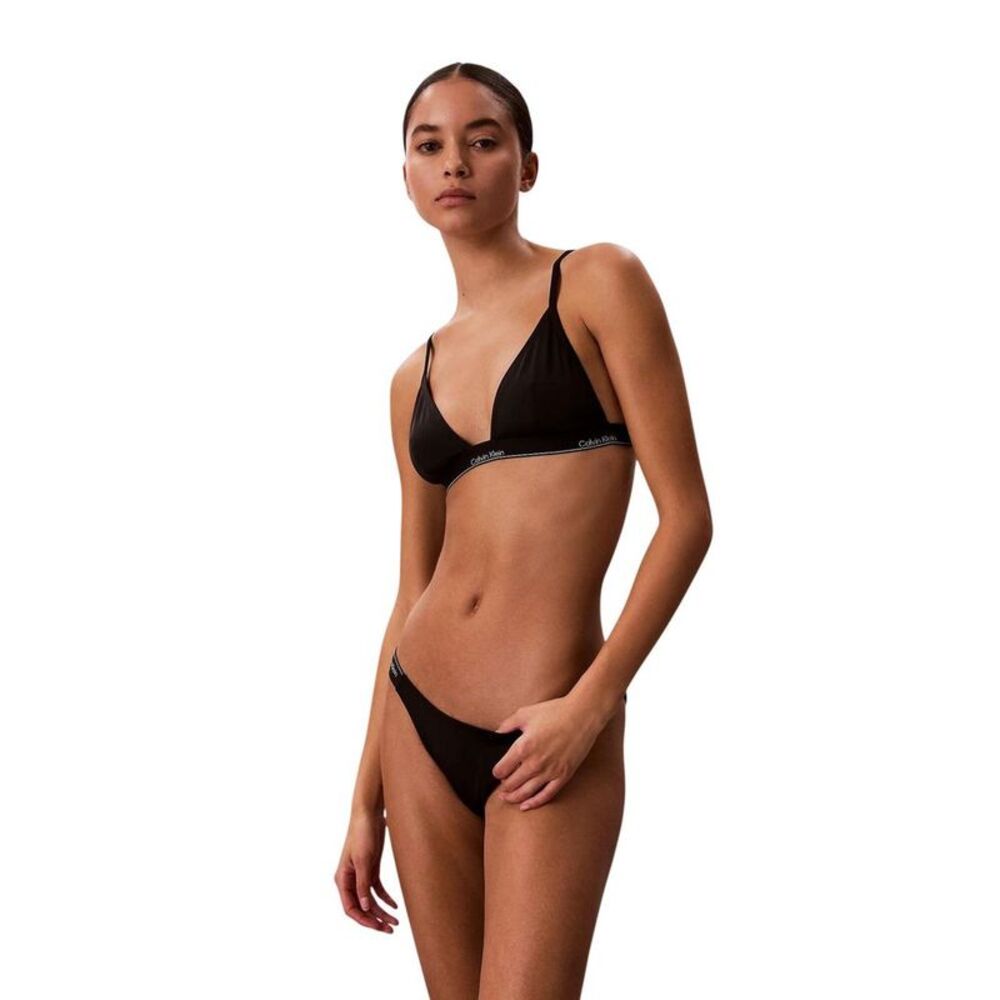 Calvin Klein Jeans Black Recycled Polyester Women's Bikini